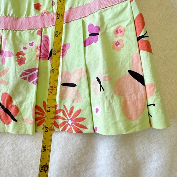 Vintage Lilly Pulitzer Bonjour Butterfly Floral Pleated Mini Dress Size 4 - Picture 10 of 10